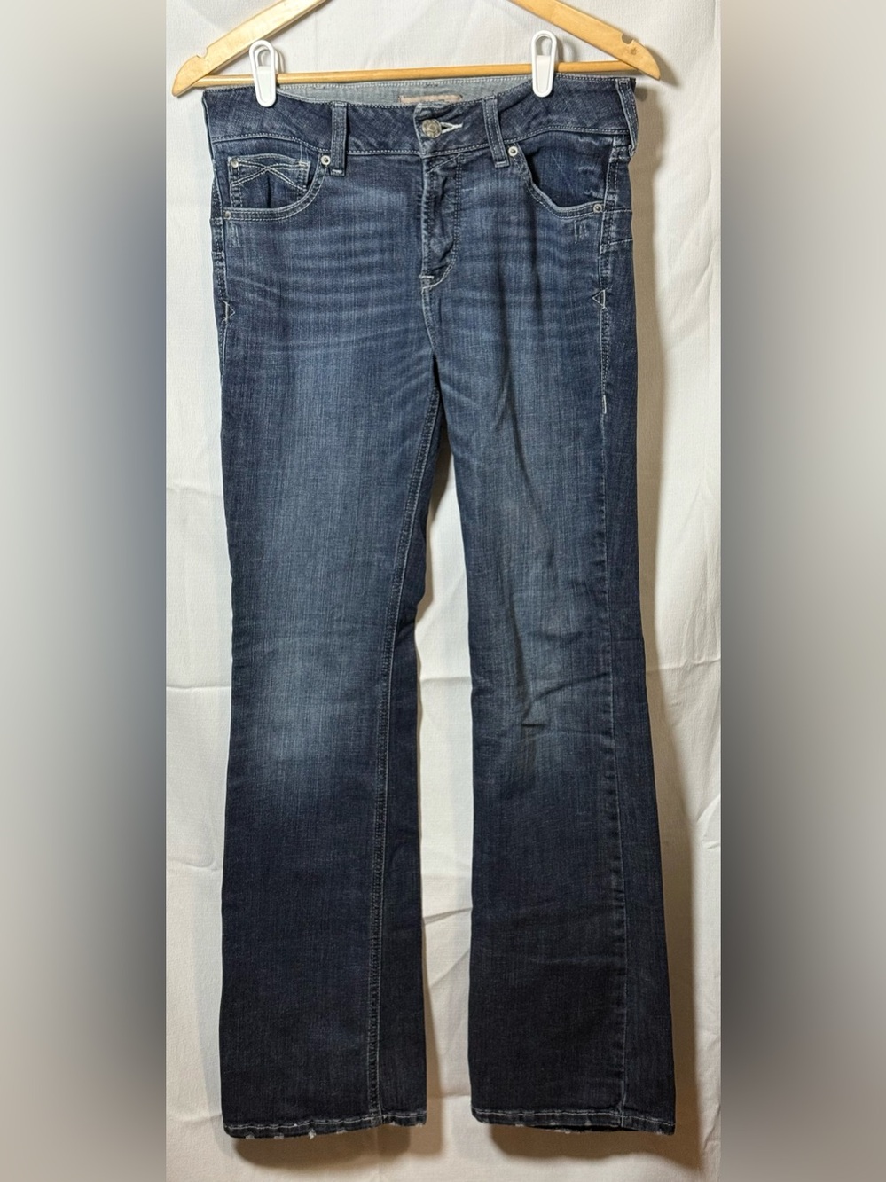Ariat R.E.A.L. Perfect Rise Bootcut Jeans 30R Mid Dark Wash Western